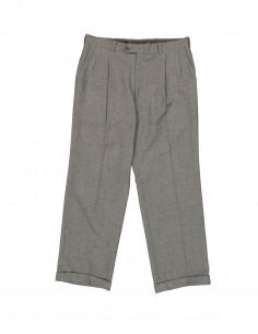 Burberrys men's wool pleated trousers