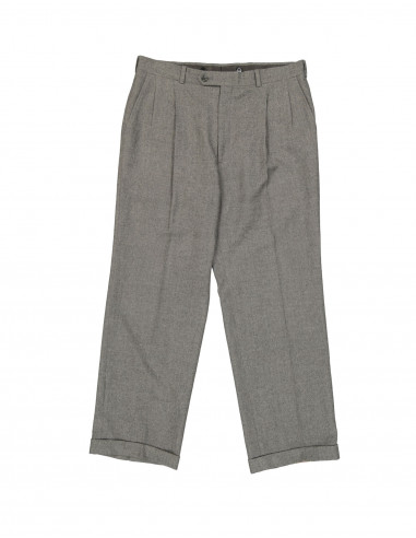 Burberrys men's wool pleated trousers