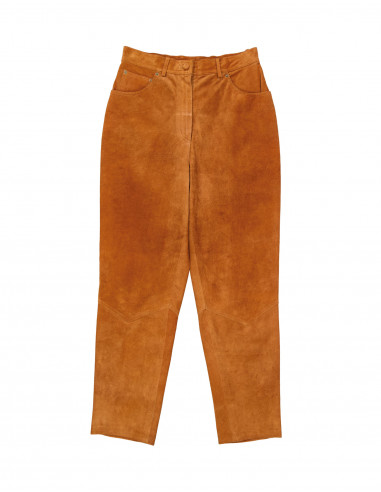 Vintage women's suede leather trousers