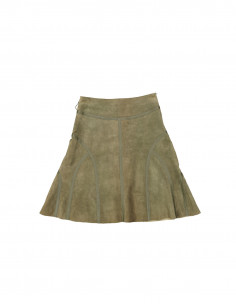 Vintage women's suede leather skirt