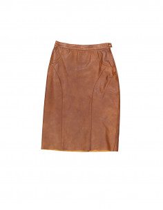 Mokka - Nappa women's real leather skirt