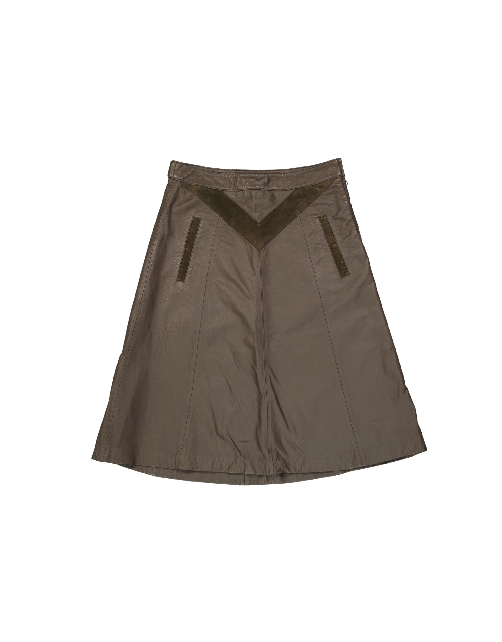 Vero Moda women's real leather skirt