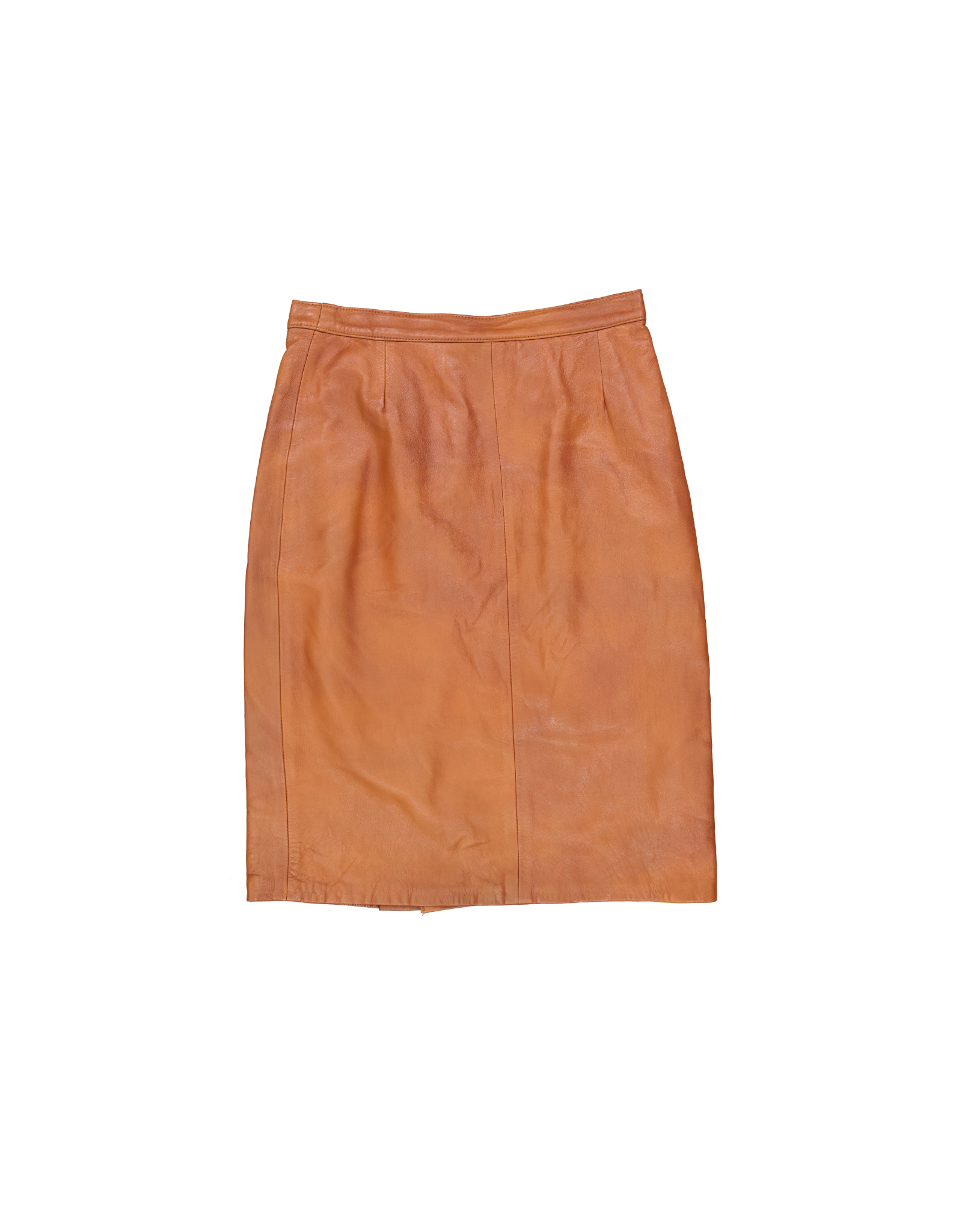 Vintage women's real leather skirt