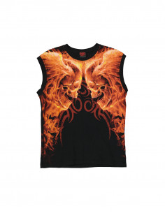 Spiral men's sleeveless top