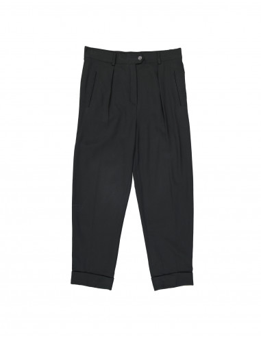 Escada women's wool pegged trousers