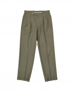 Pierre Balmain men's wool pleated trousers