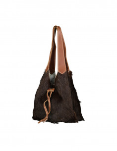 Vintage women's fur shoulder bag