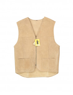 Schafer men's suede leather vest