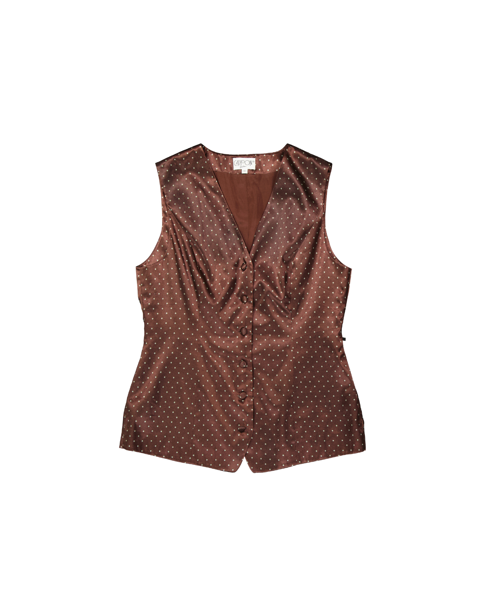 Cartoon women's tailored vest