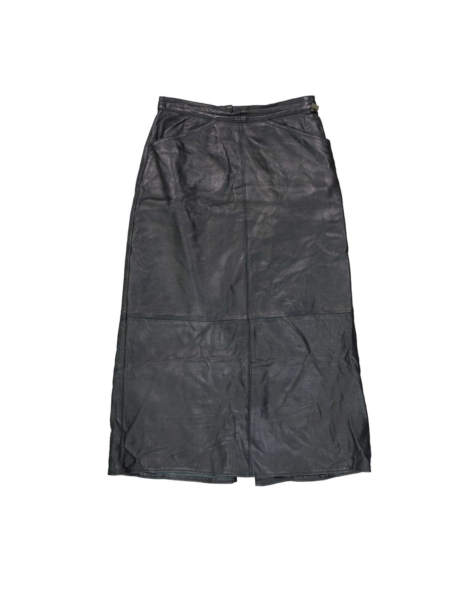 Max Moser women's real leather skirt