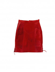 Vintage women's suede leather skirt