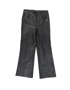 Vintage women's real leather trousers