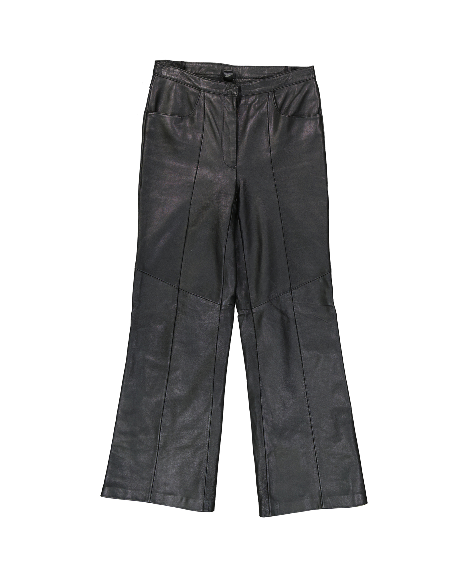 Vintage women's real leather trousers