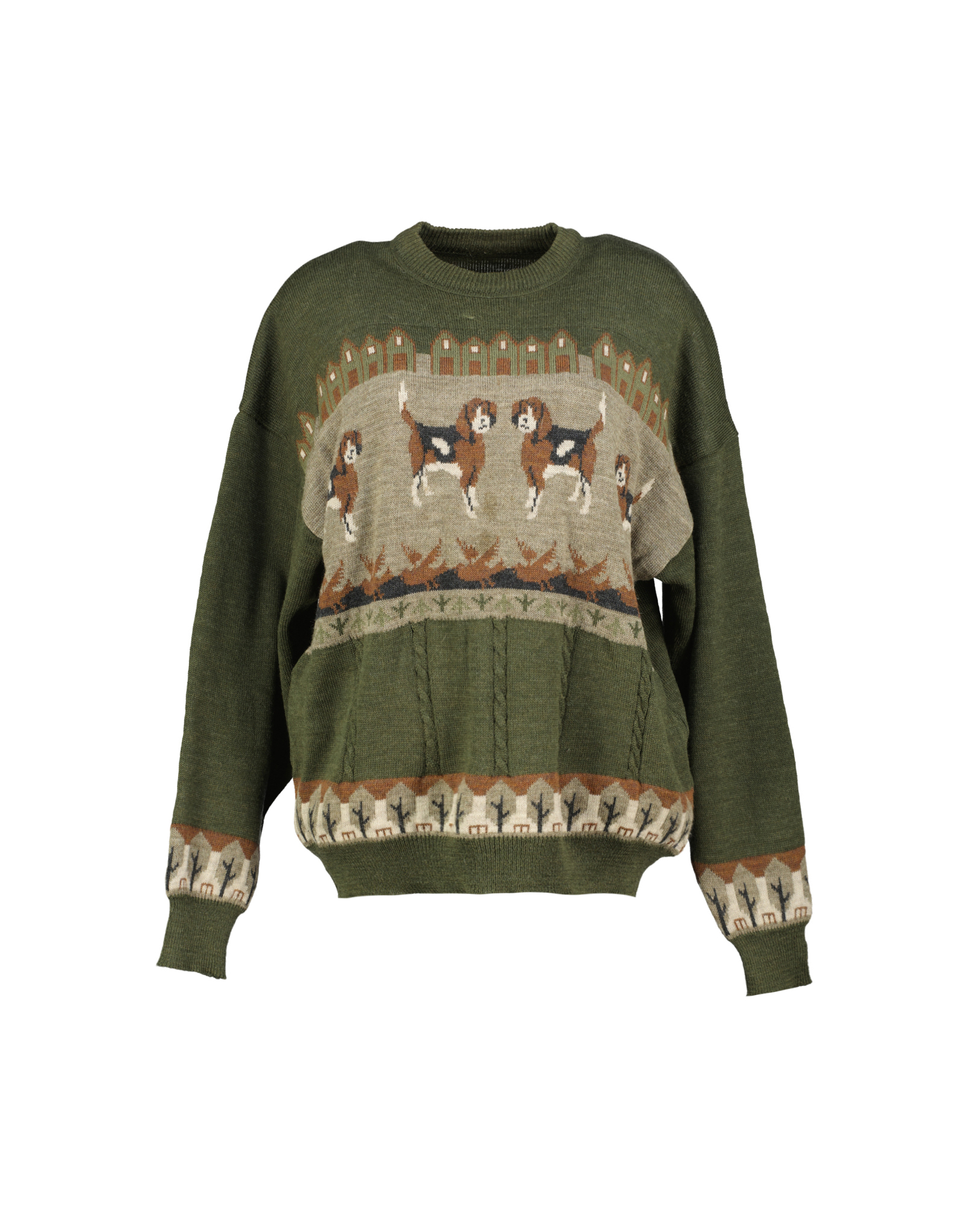 Vintage men's wool crew neck sweater