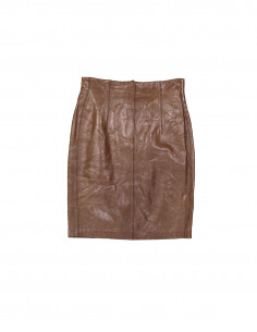 Escada women's real leather skirt