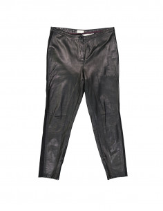 Elegance women's real leather trousers