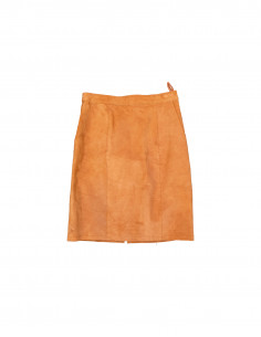 Vintage women's suede leather skirt