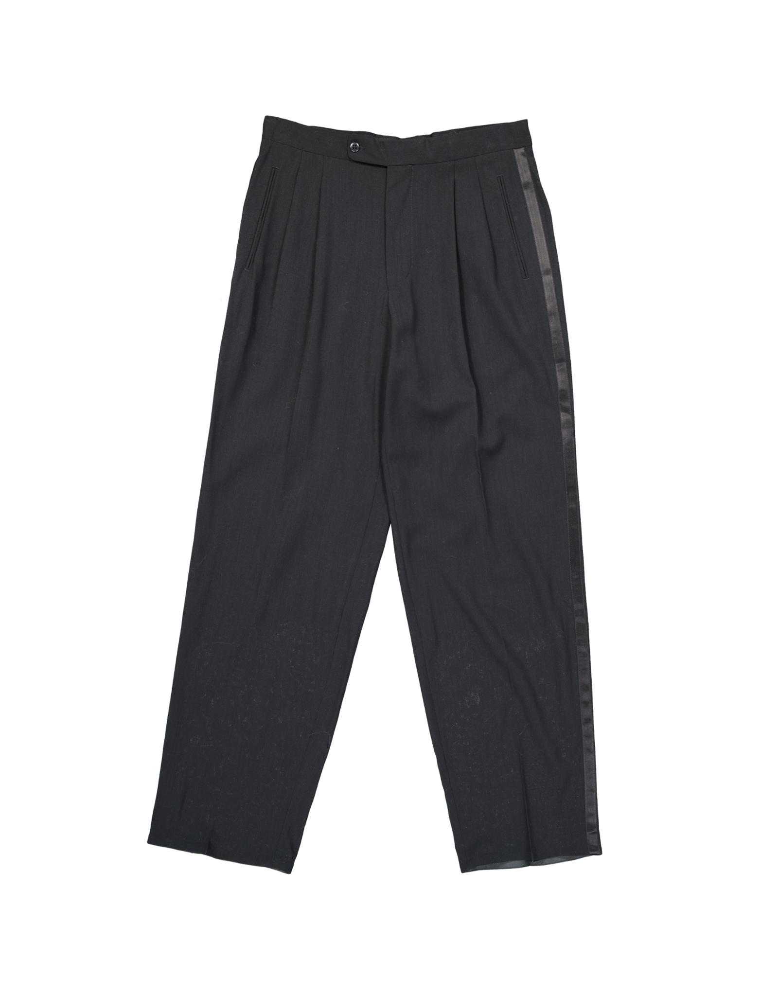 Vintage men's wool pleated trousers