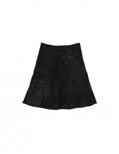 Arma women's suede leather skirt