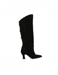 Vintage women's suede leather knee high boots