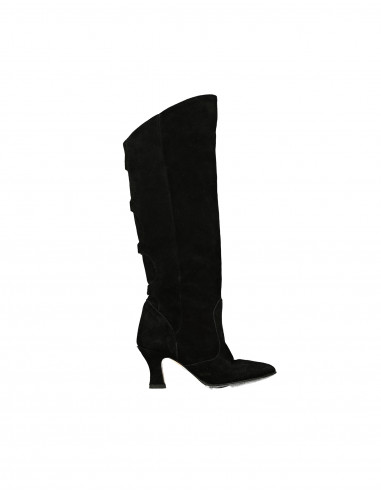 Vintage women's suede leather knee high boots