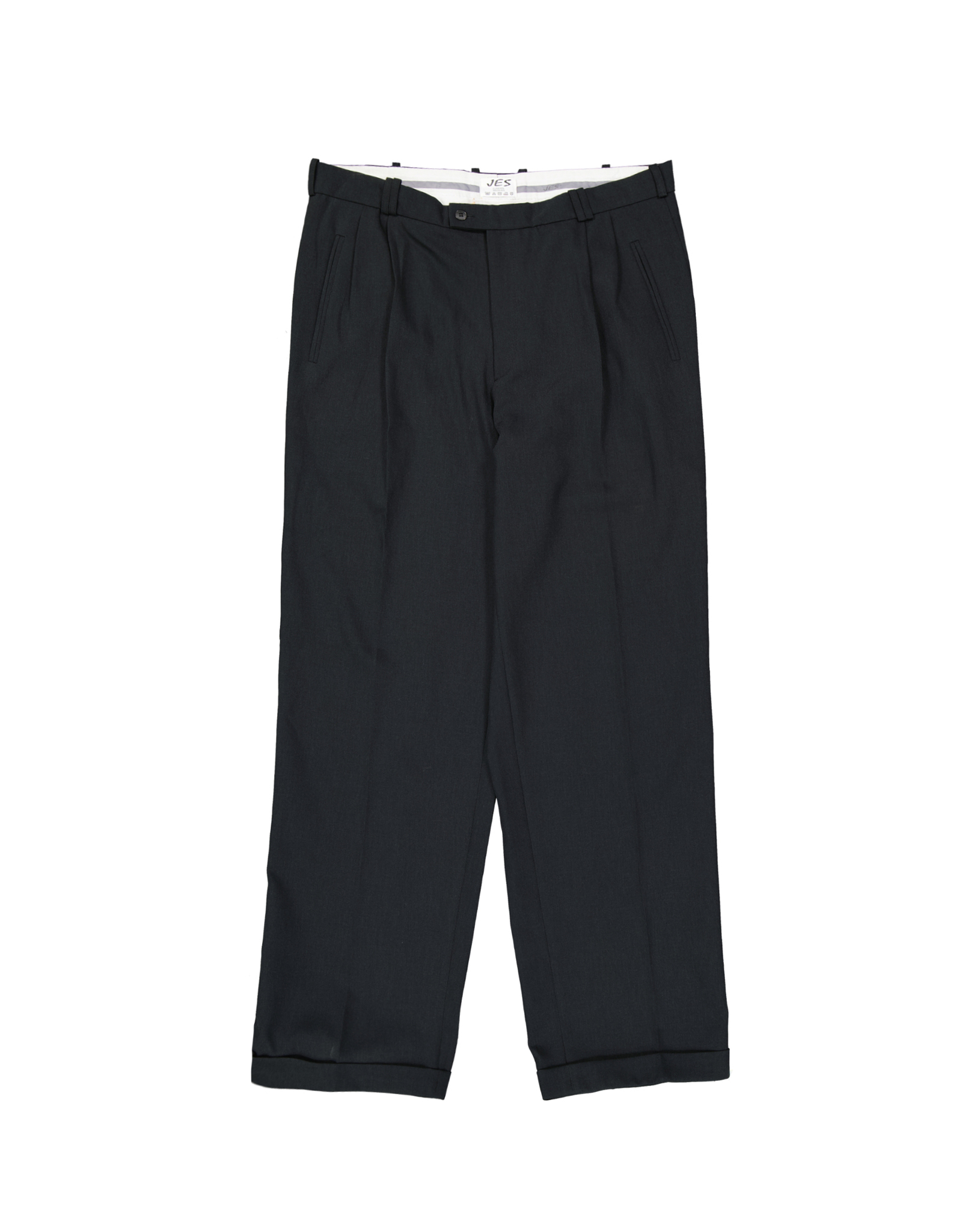 Jes men's wool pleated trousers