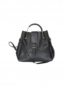 Vintage women's real leather shoulder bag