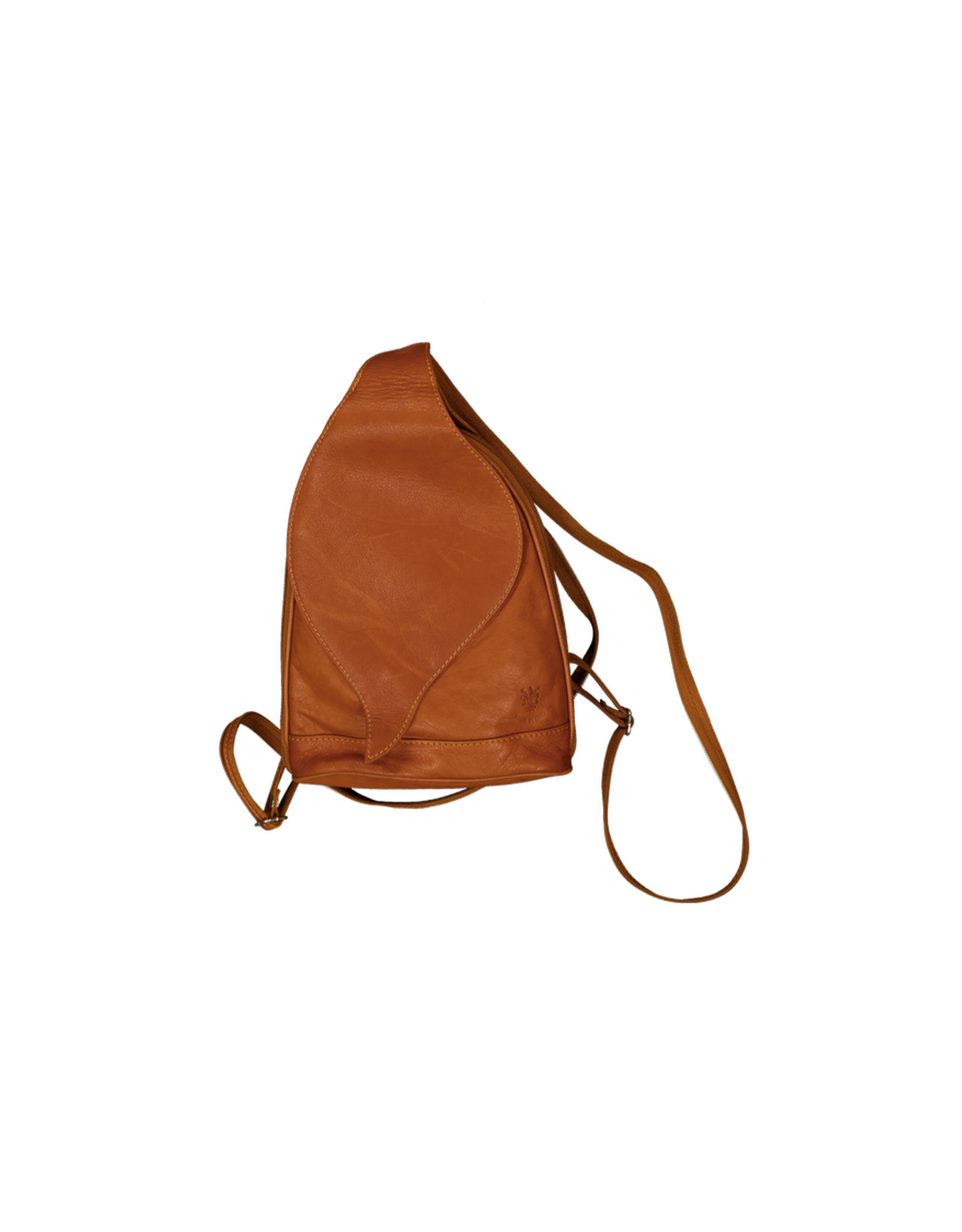 Vintage women's real leather backpack