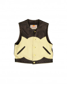 Crocker men's real leather vest