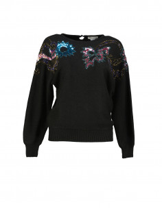 Crystal women's crew neck sweater