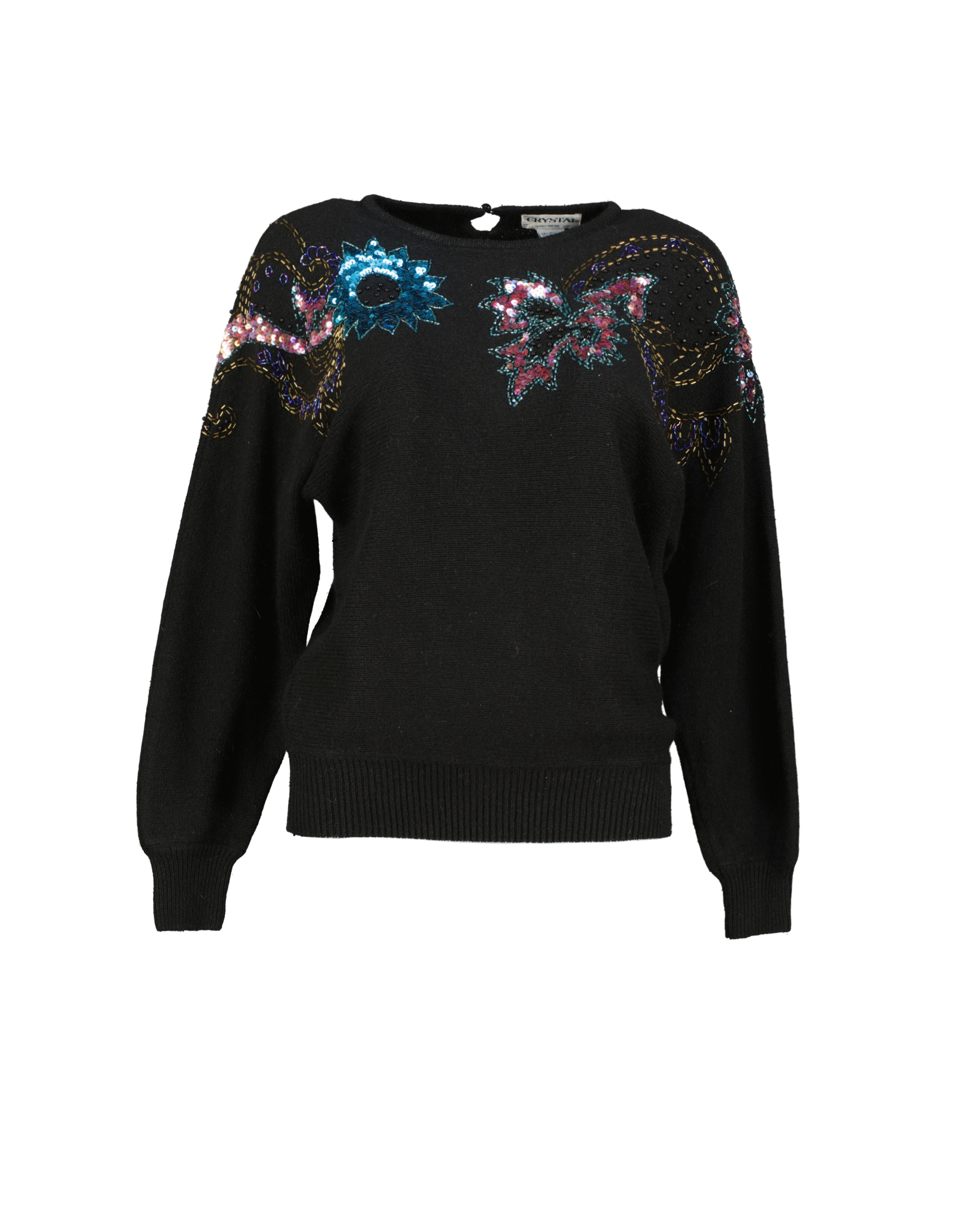 Crystal women's crew neck sweater