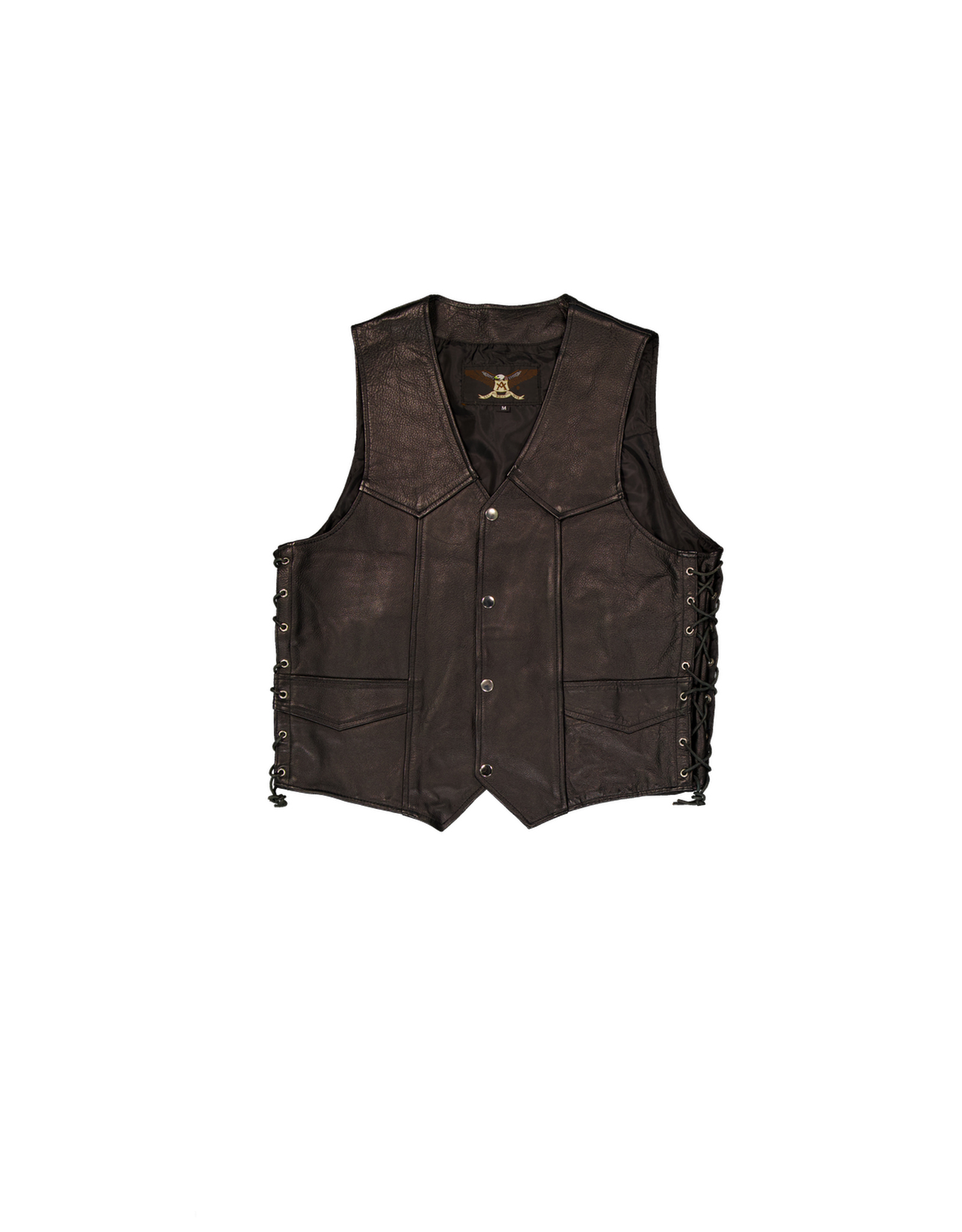 ASHY men's real leather vest