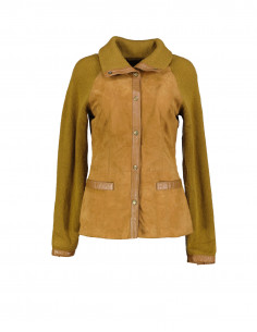 Cortefiel women's suede leather jacket