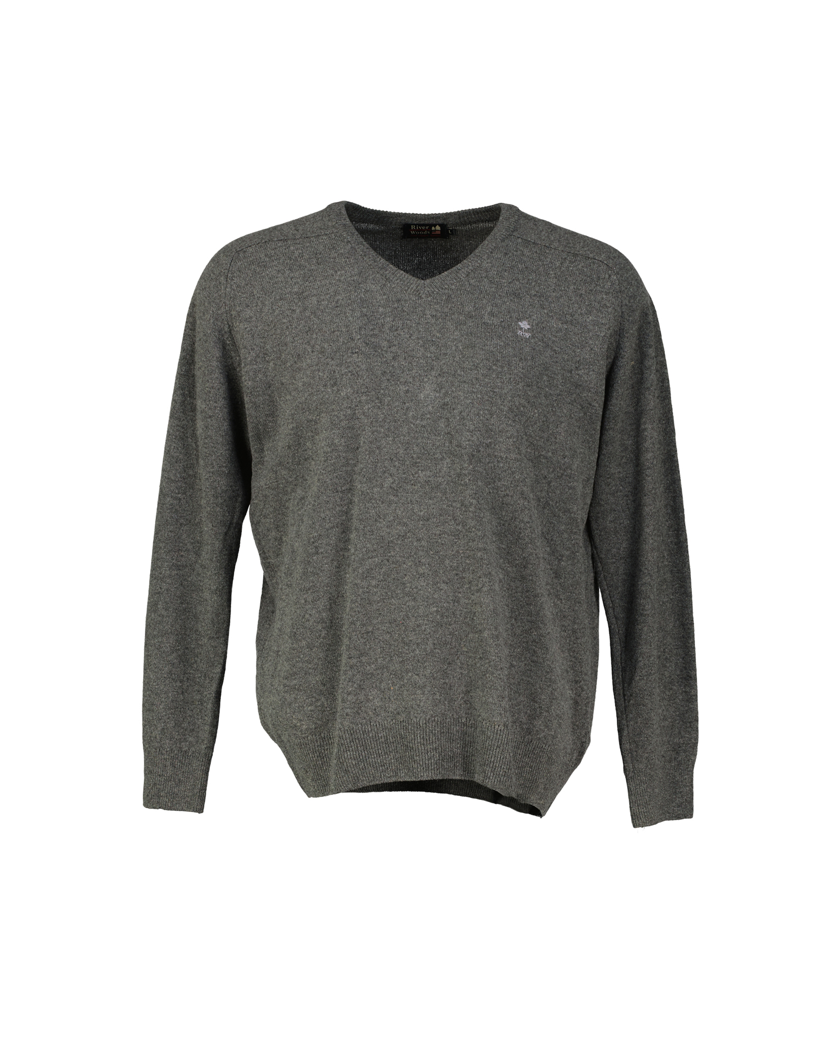 River Woods men's wool V-neck sweater