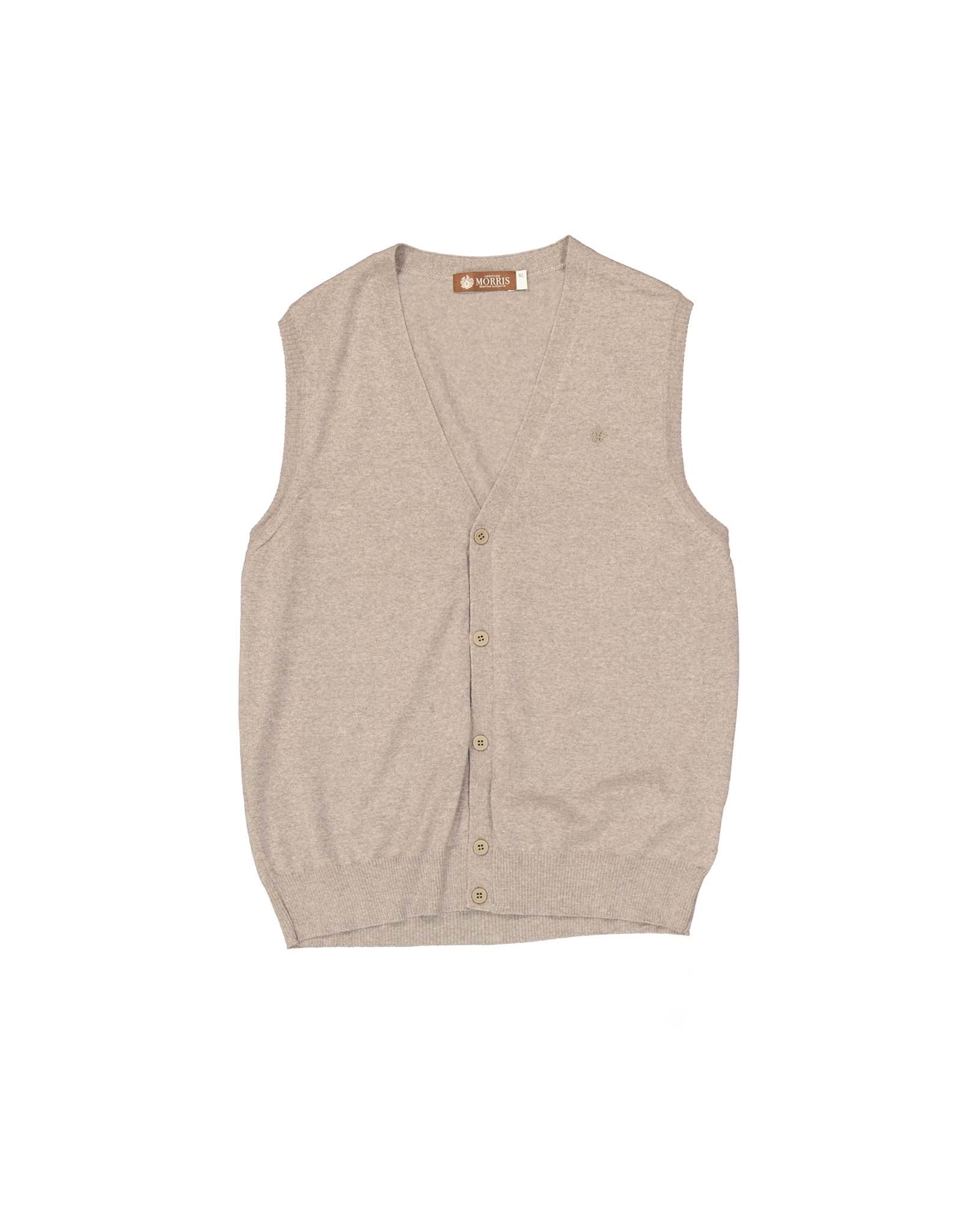 Morris men's merino wool knitted vest