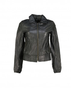 Vintage women's real leather jacket