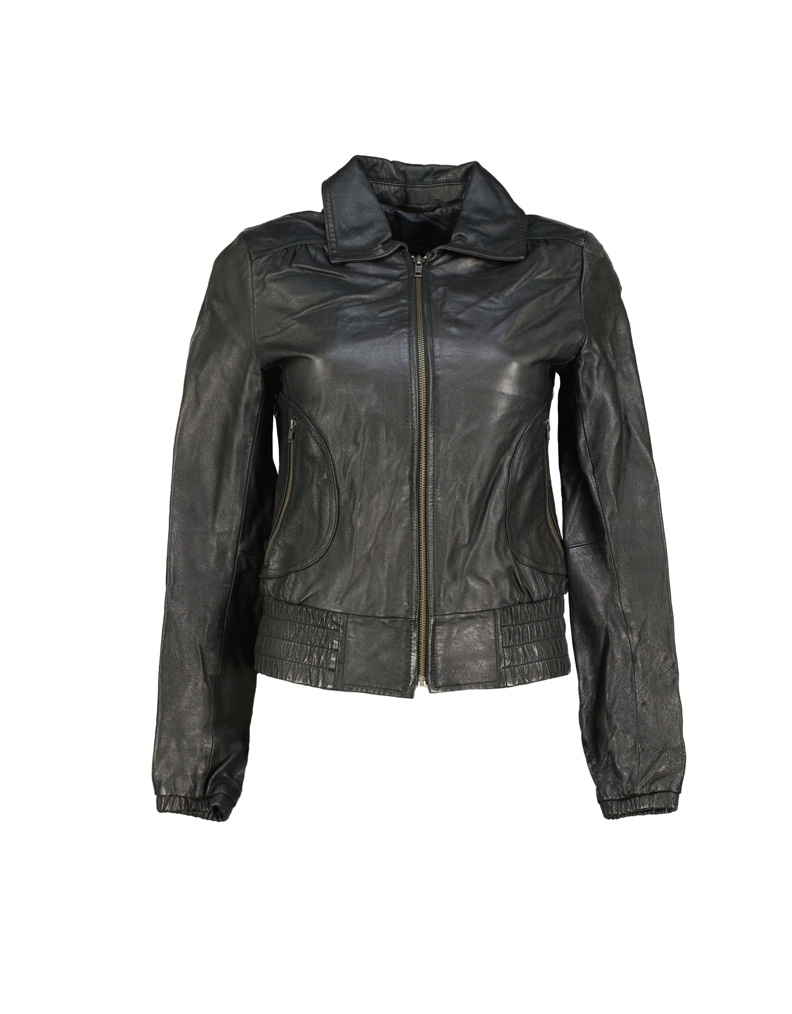 Vintage women's real leather jacket