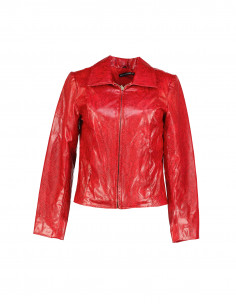 Bubble women's faux leather jacket