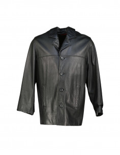 Offset men's real leather jacket