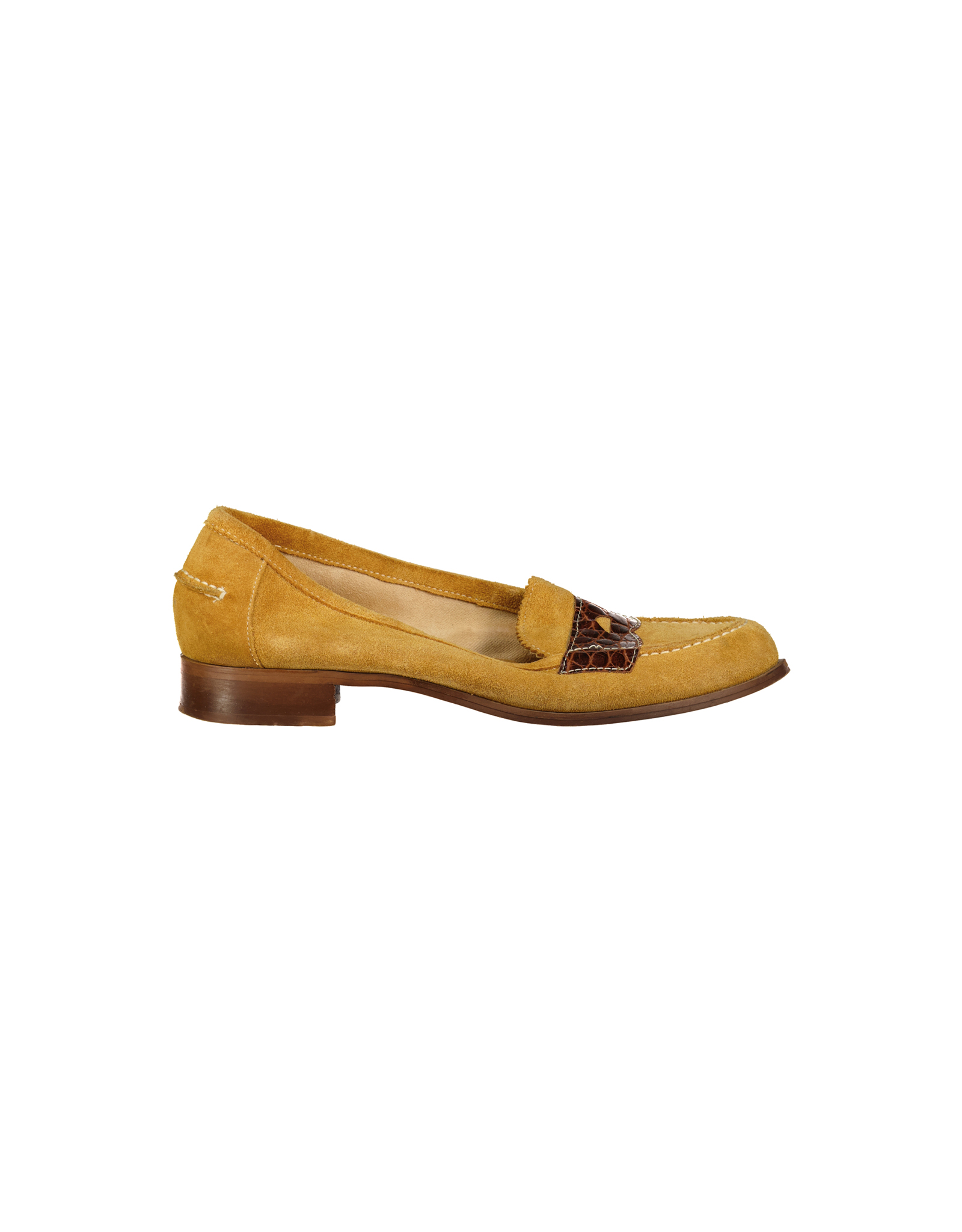 Vintage women's suede leather flats