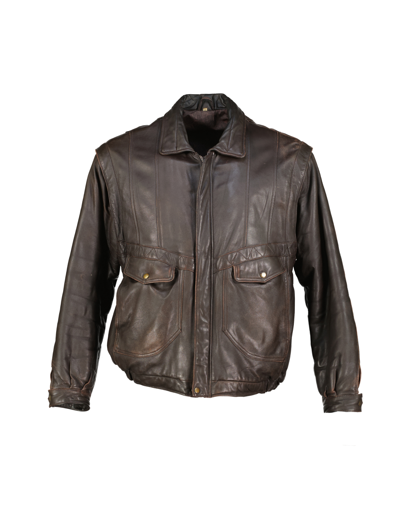 Vintage men's real leather jacket