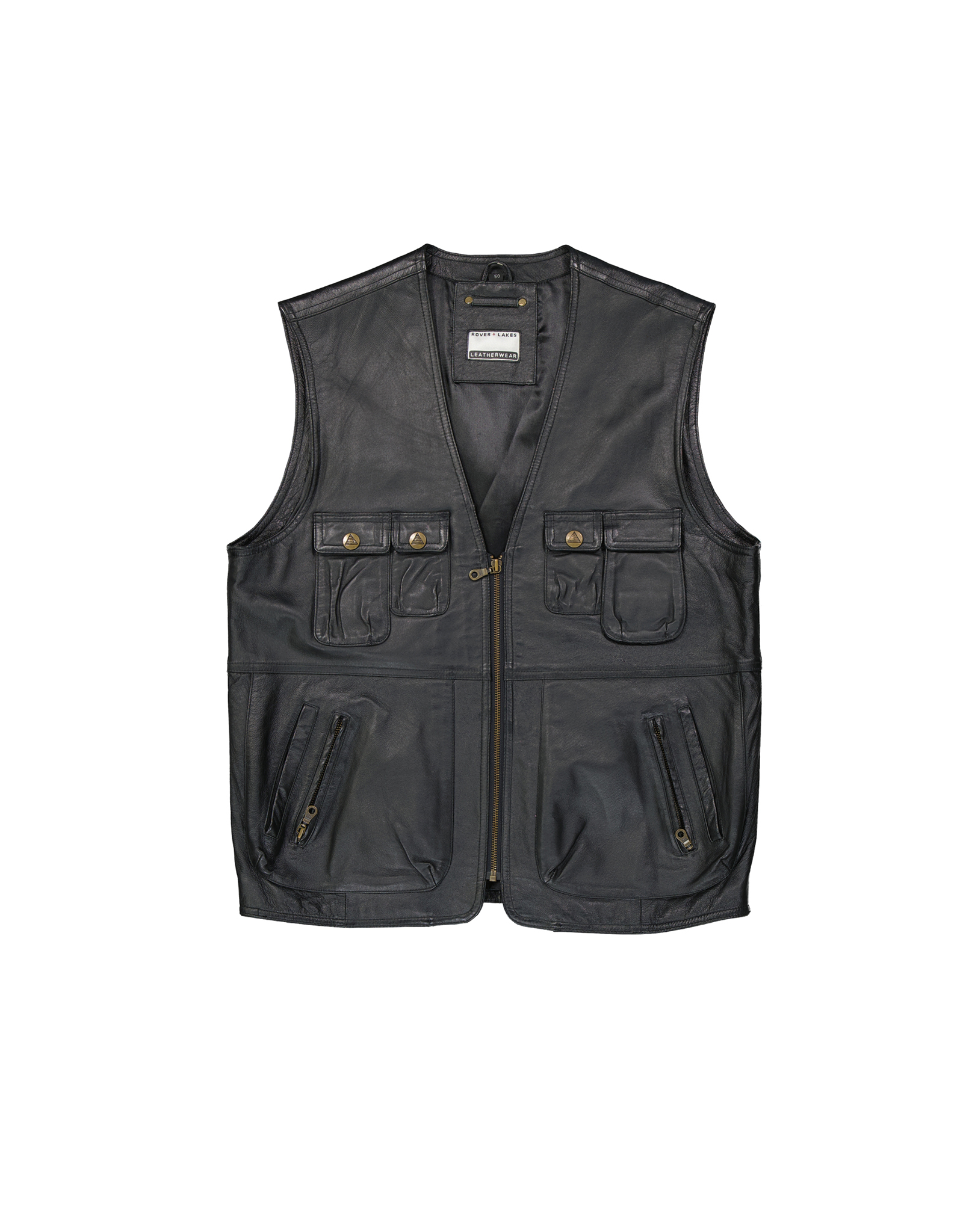 Rover & Lakes men's real leather vest