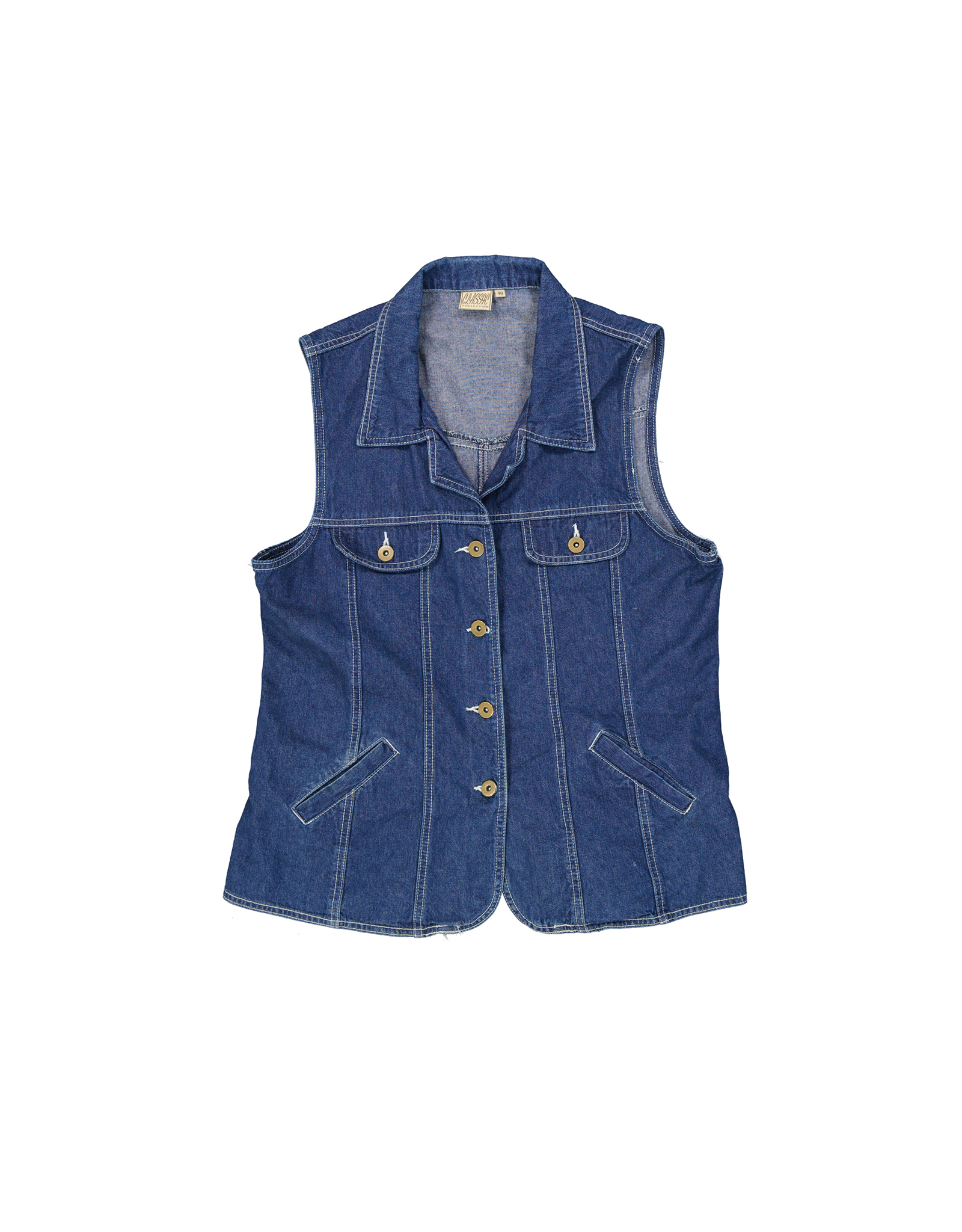 Classic women's denim vest