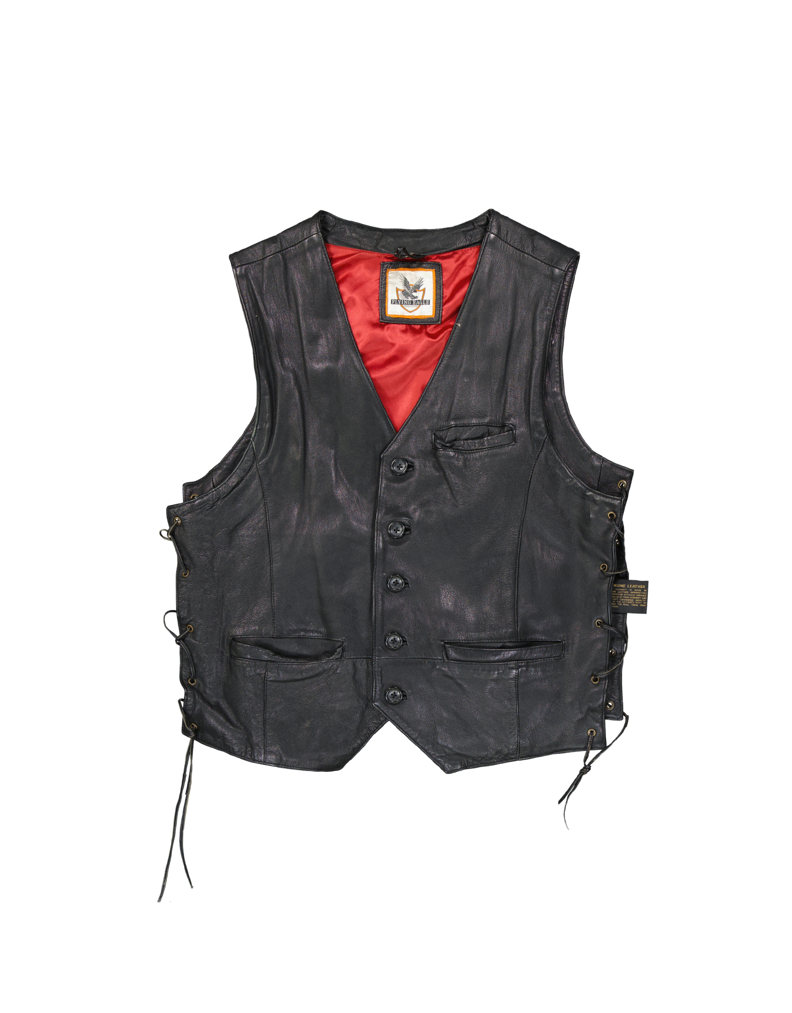 Flying Eagle men's real leather vest