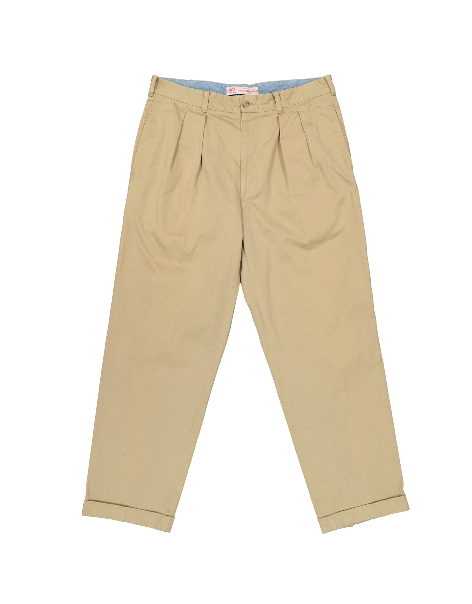 Old England men's pleated trousers