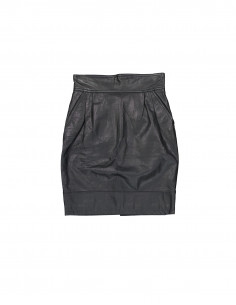 Vintage women's real leather skirt