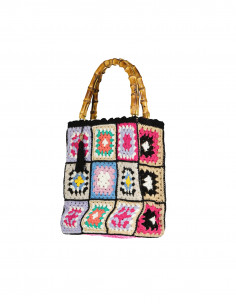 Vintage women's knitted handbag