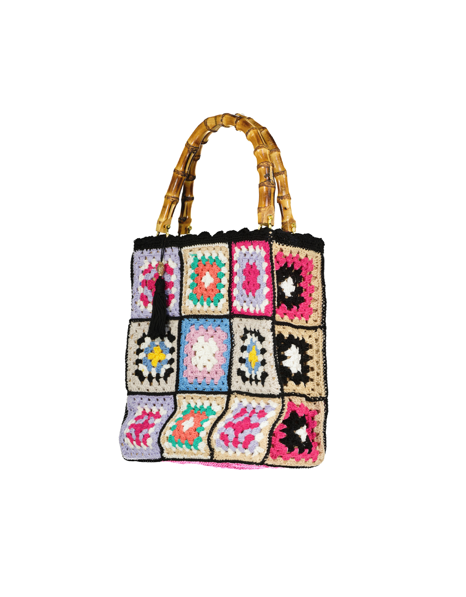 Vintage women's knitted handbag