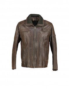 Create men's real leather jacket