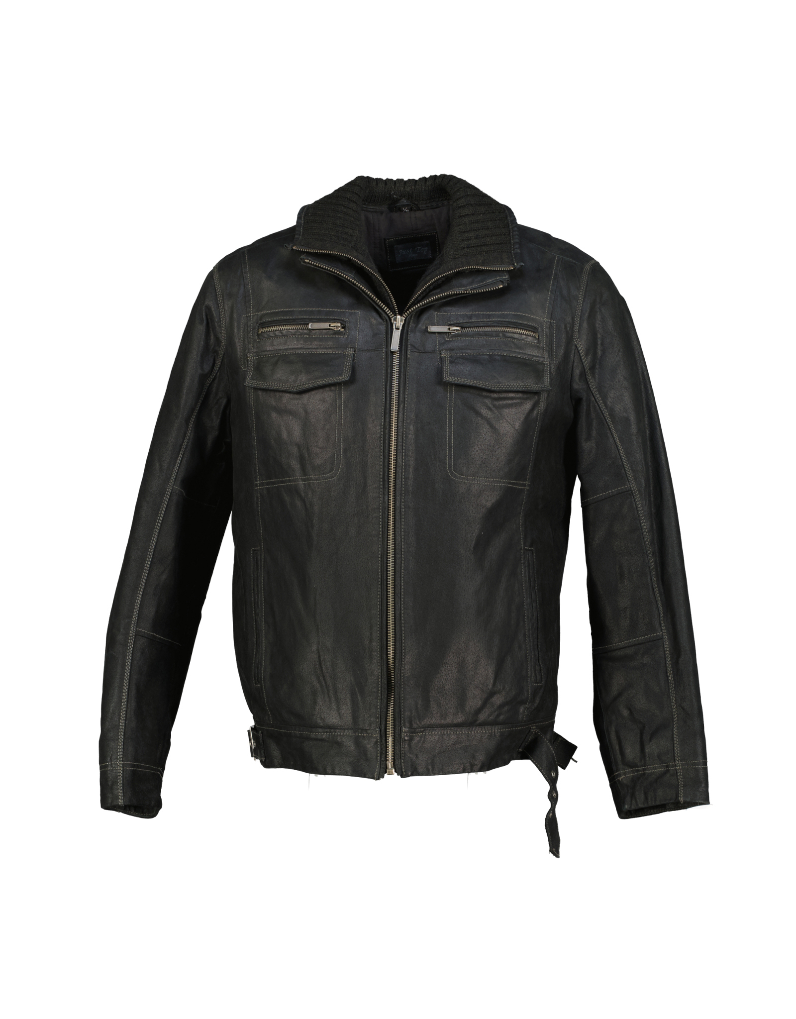 Just Top men's real leather jacket